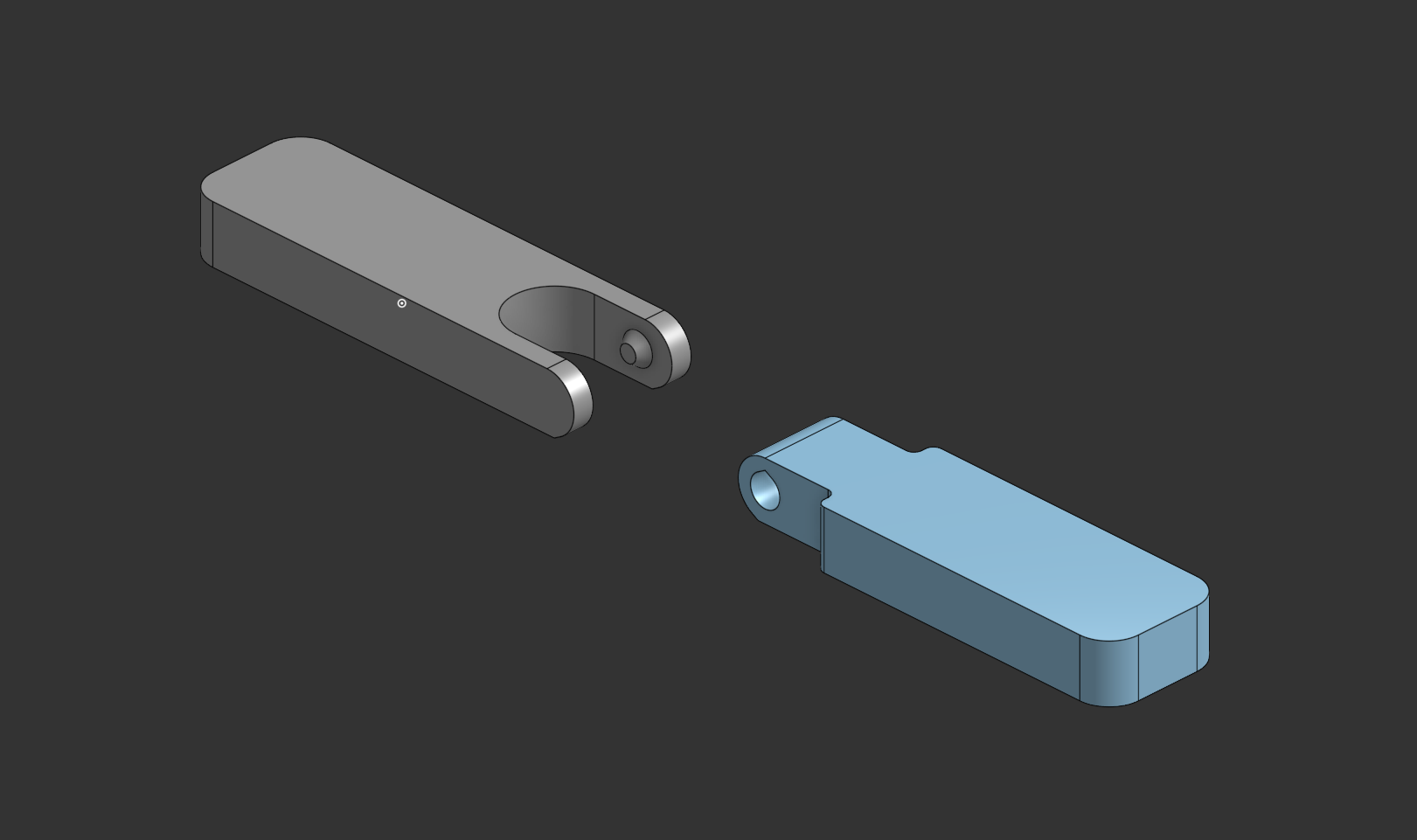 Snap hinge design detail